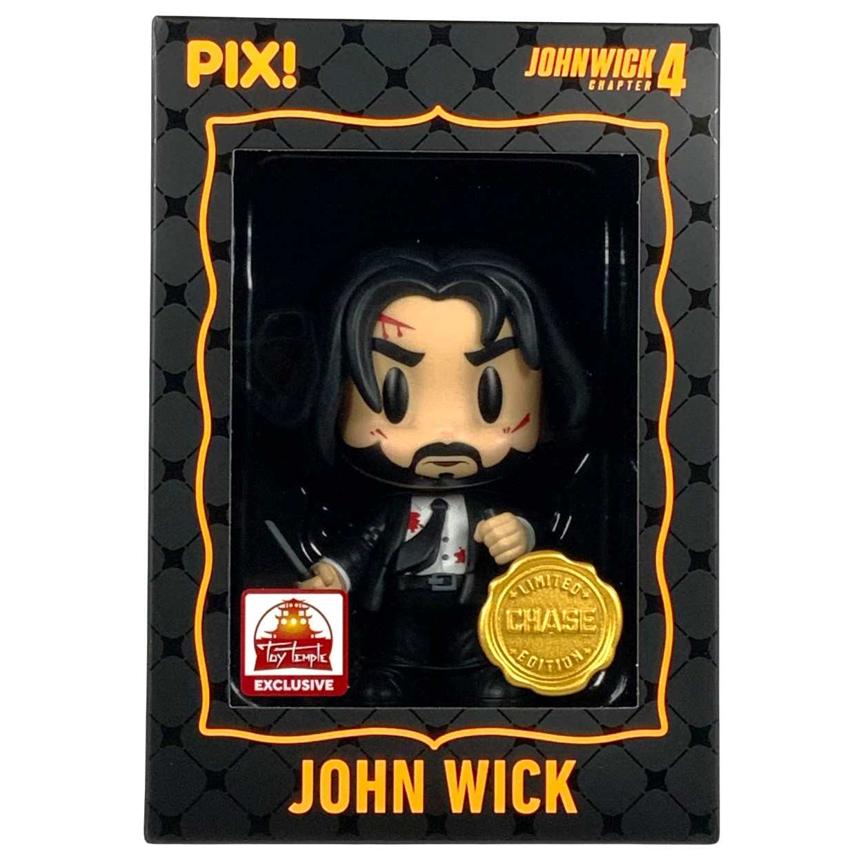 Thrilljoy Pop Cave CHASE Bloody JOHN WICK Toy Temple Exclusive CUSTOM PROTECTOR