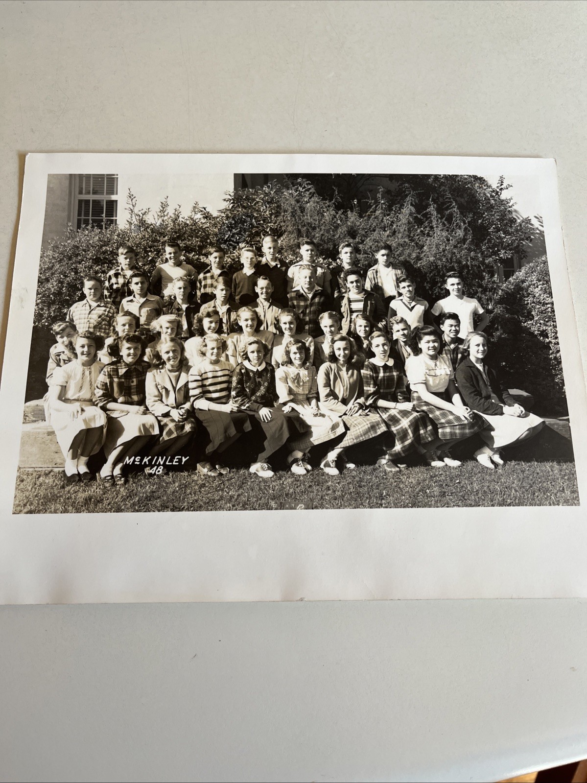 Vintage 1948 Mckinley School Class Photo Redwood City California Vintage 1948 Mckinley School Class Photo Redwood City California