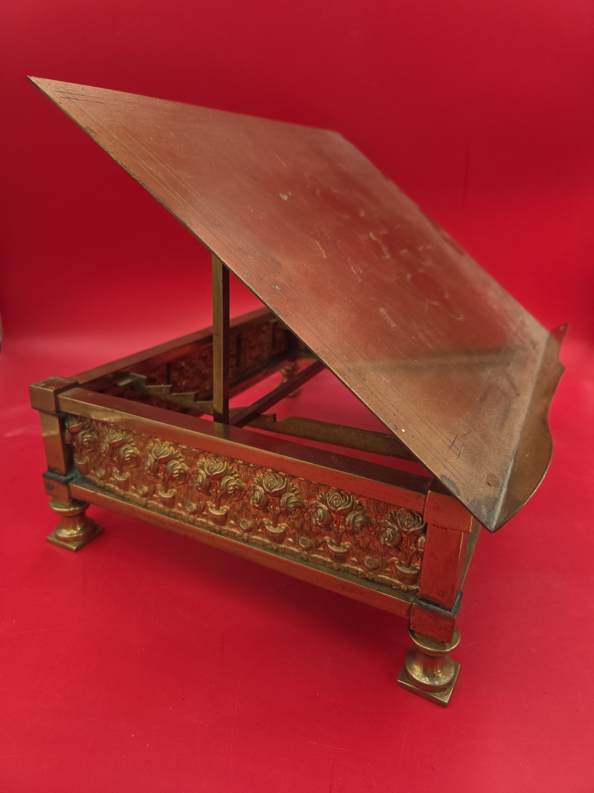 Antique Missal Stand, Adjustable Book Rest For Bible