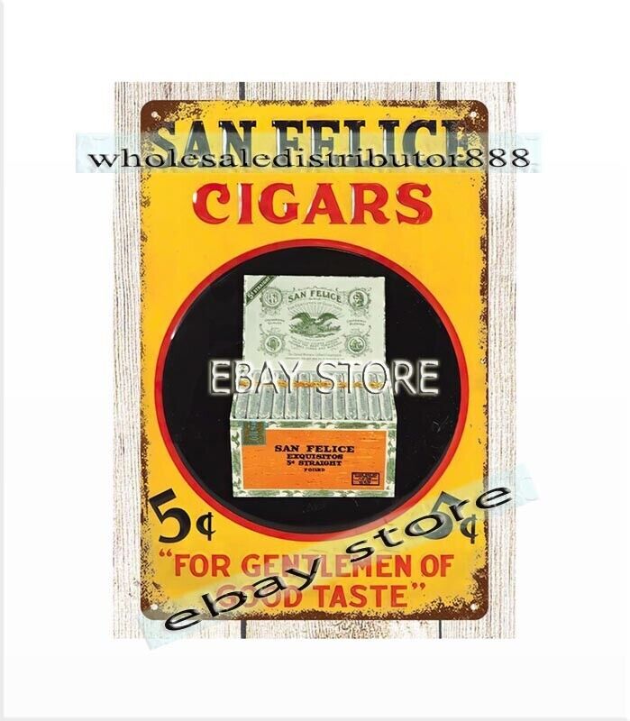 San Felice Cigars metal tin sign reproduction wall decor