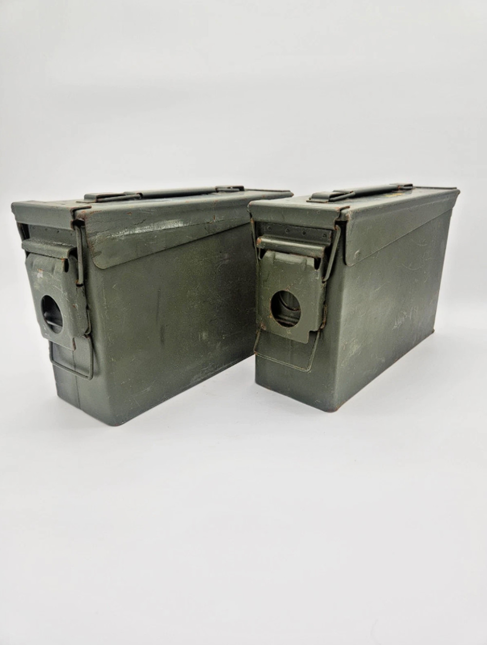 (2 Pack) M19A1 Metal Ammo Can 7.62 - .30 Caliber -  Military Surplus
