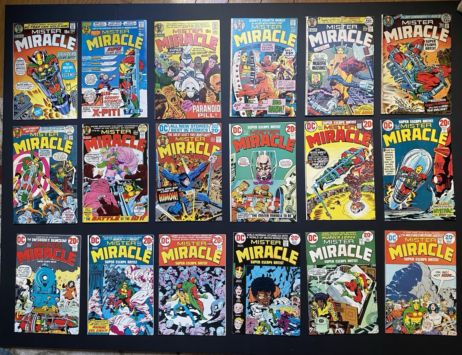 MISTER MIRACLE 1-18 DC STRAIGHT RUN LOT 1st Big Barda Jack Kirby