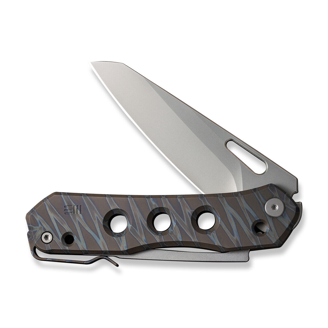 WE KNIFE Vision R Superlock 21031-6 Tiger Stripe Titanium CPM-20CV Pocket Knives