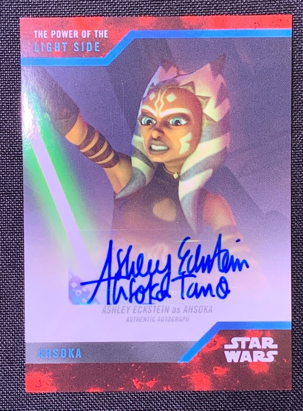 Ahsoka Tano 2019 Topps Star Wars On Demand Ashley Eckstein Signed Autograph