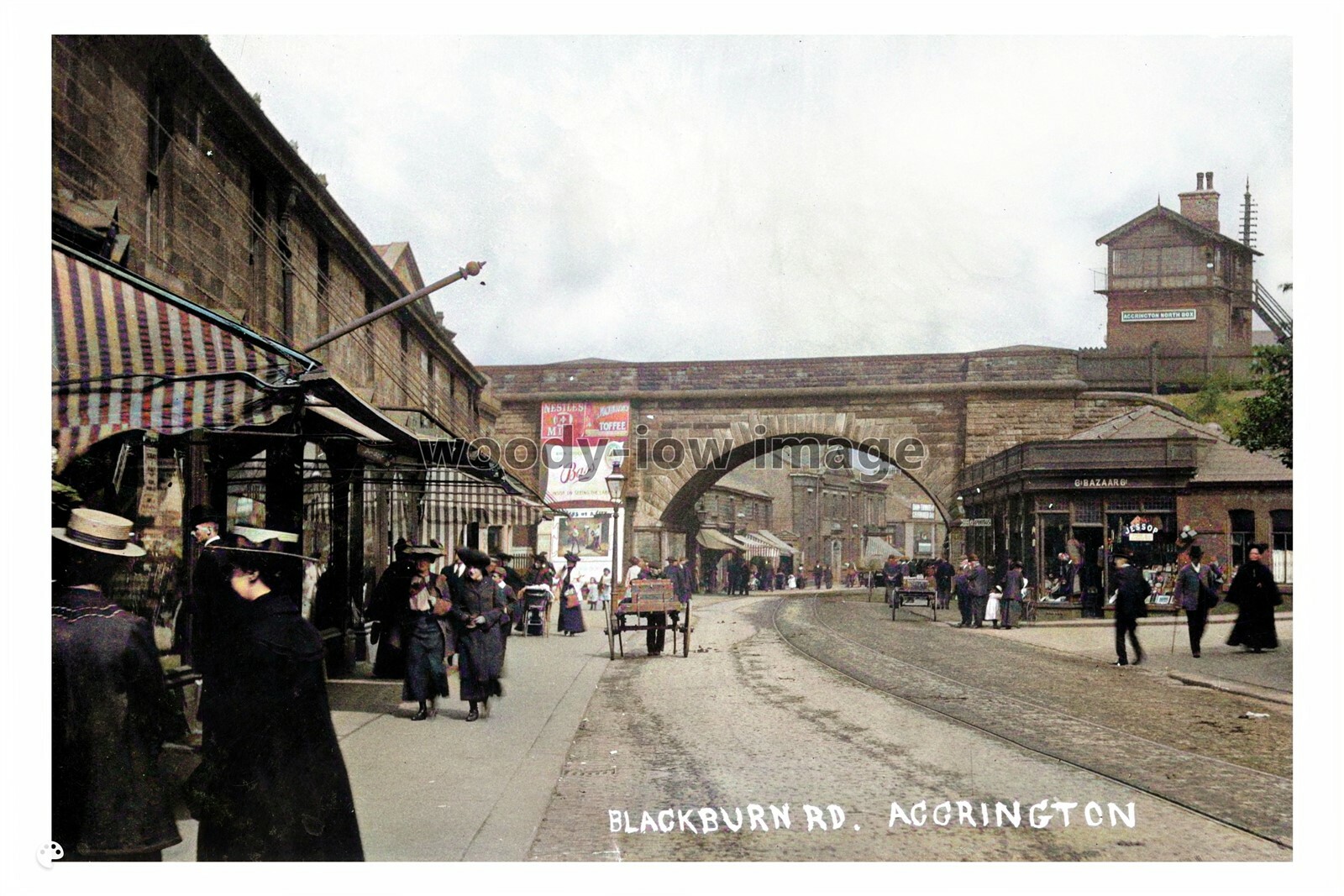ptc0556 - Accrington , Blackburn Road , Lancashire - print 6x4
