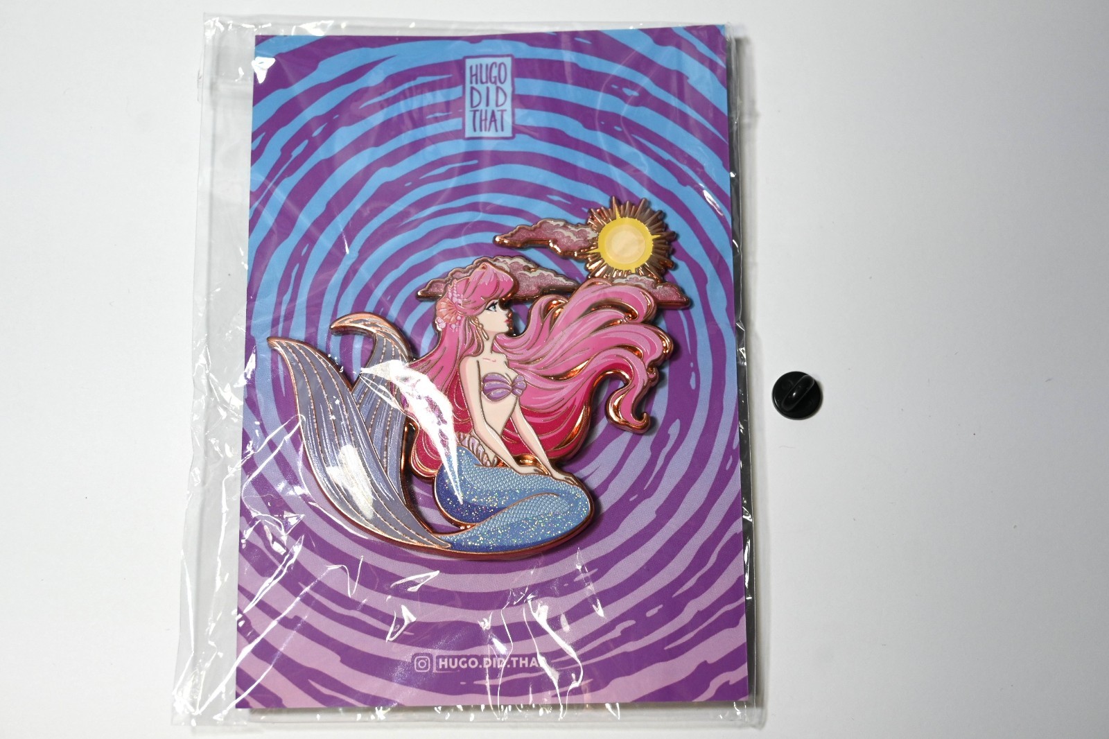 NWT hugo.did.that Little Mermaid Moon Gazing Pastel Princess Ariel Fantasy Pin