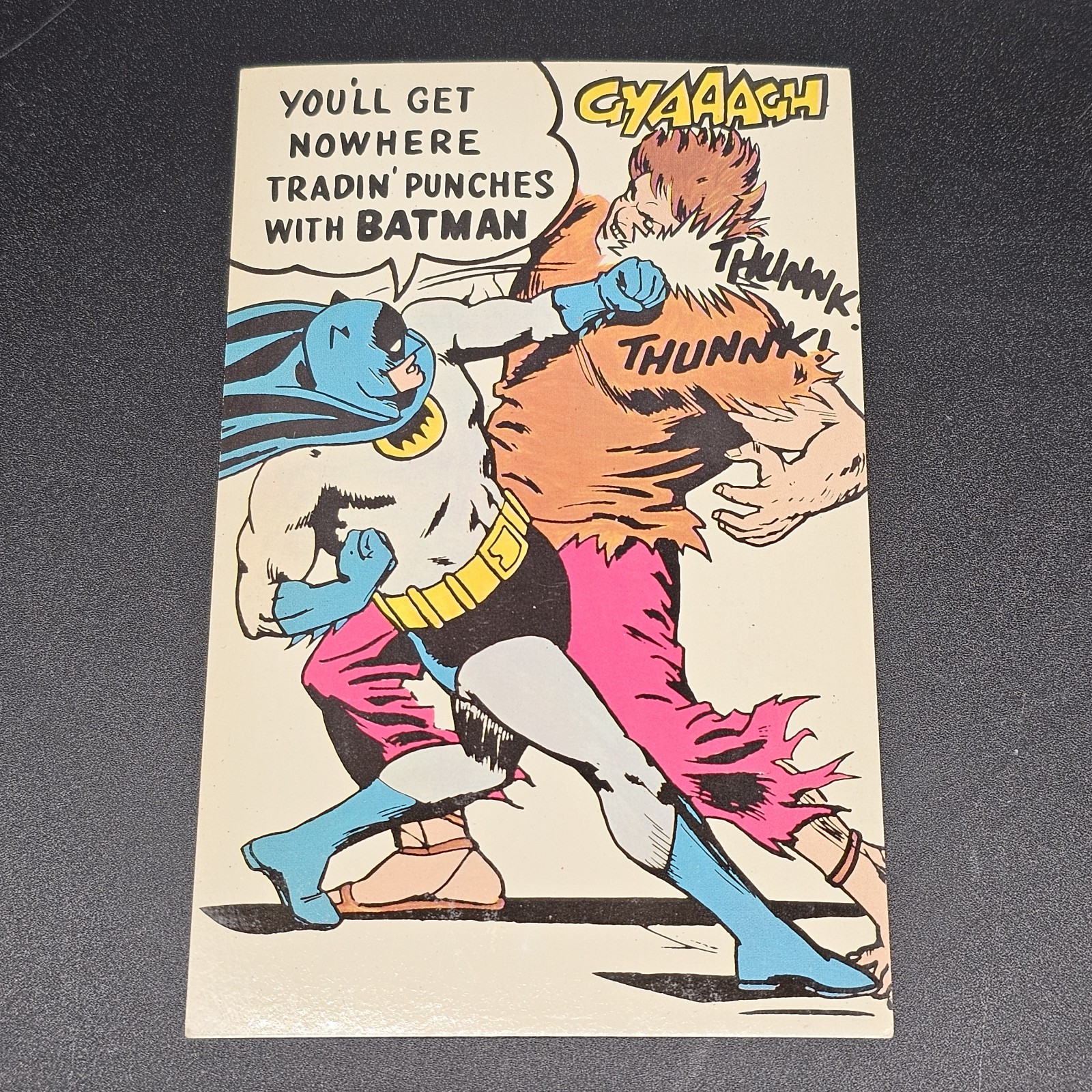 VINTAGE 1966 Dexter Press BATMAN Rookie BATGRAM Post Card #6 of 10 DC Comics