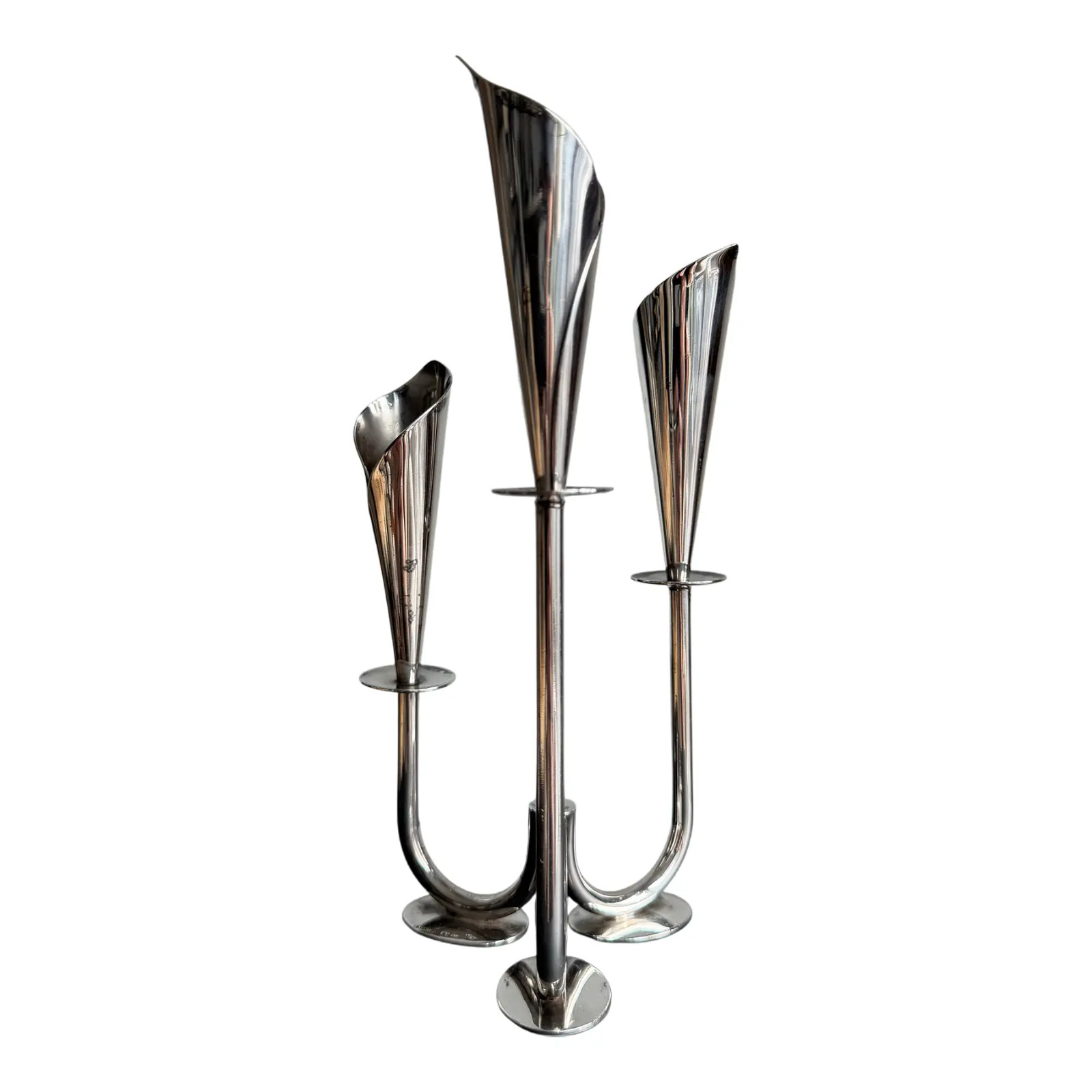 Hans Jensen Calla Lily Triple Candle Holde, Denmark