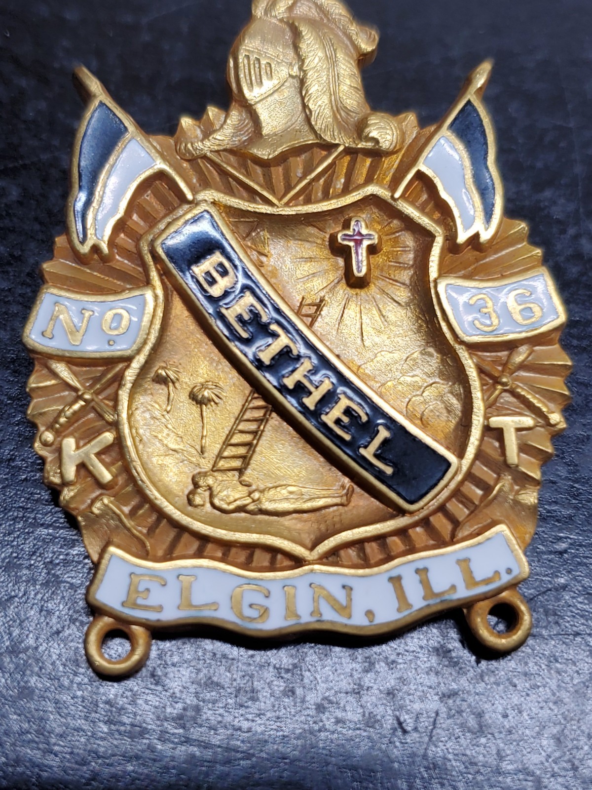 Vintage Bethel Daughter's of Liberty Number 36 Elgin Illinois Chapter Pin