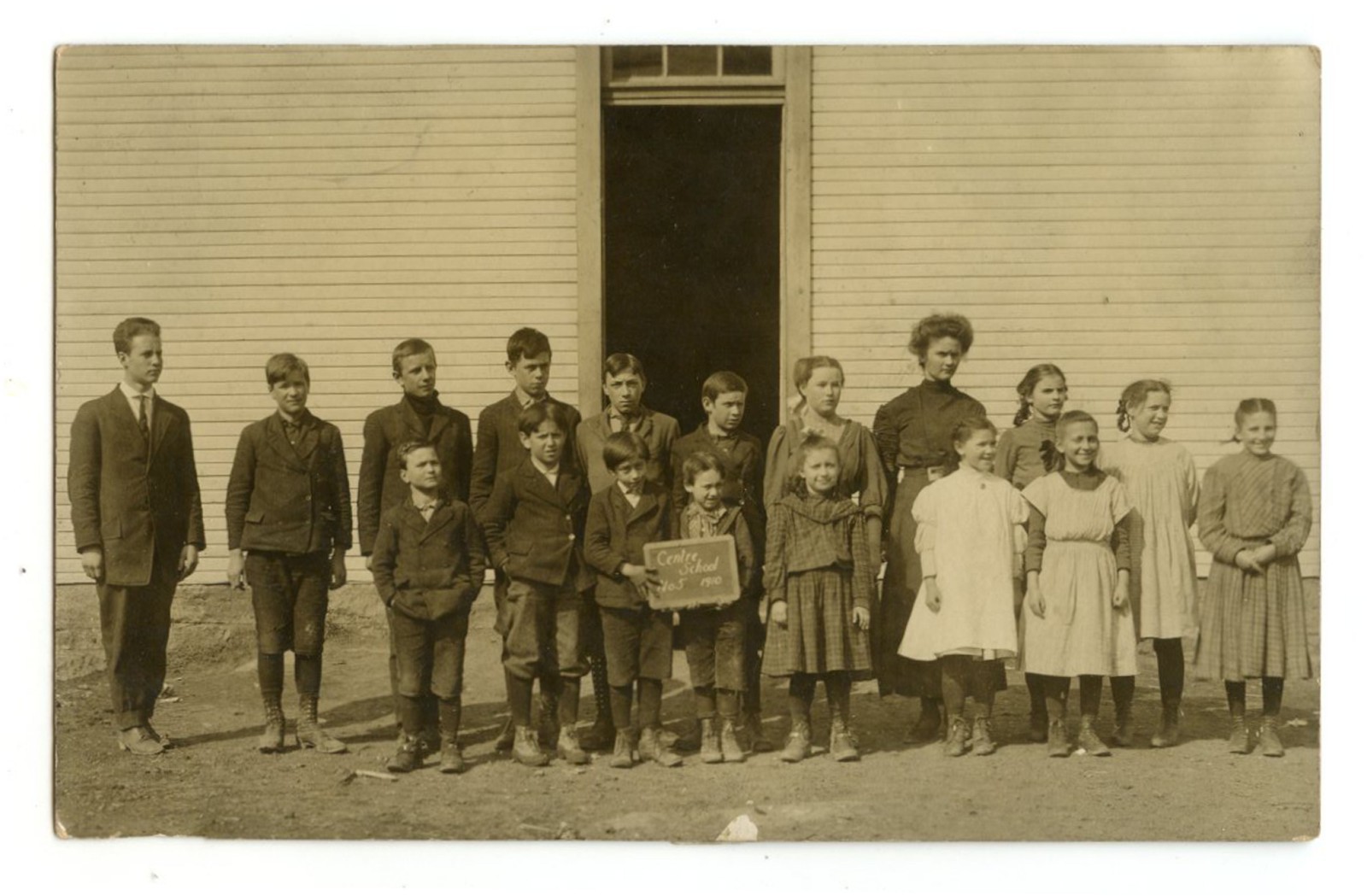 Centre School No5 Class Picture Butler Pennsylvania 1910 PA Real Photo RPPC