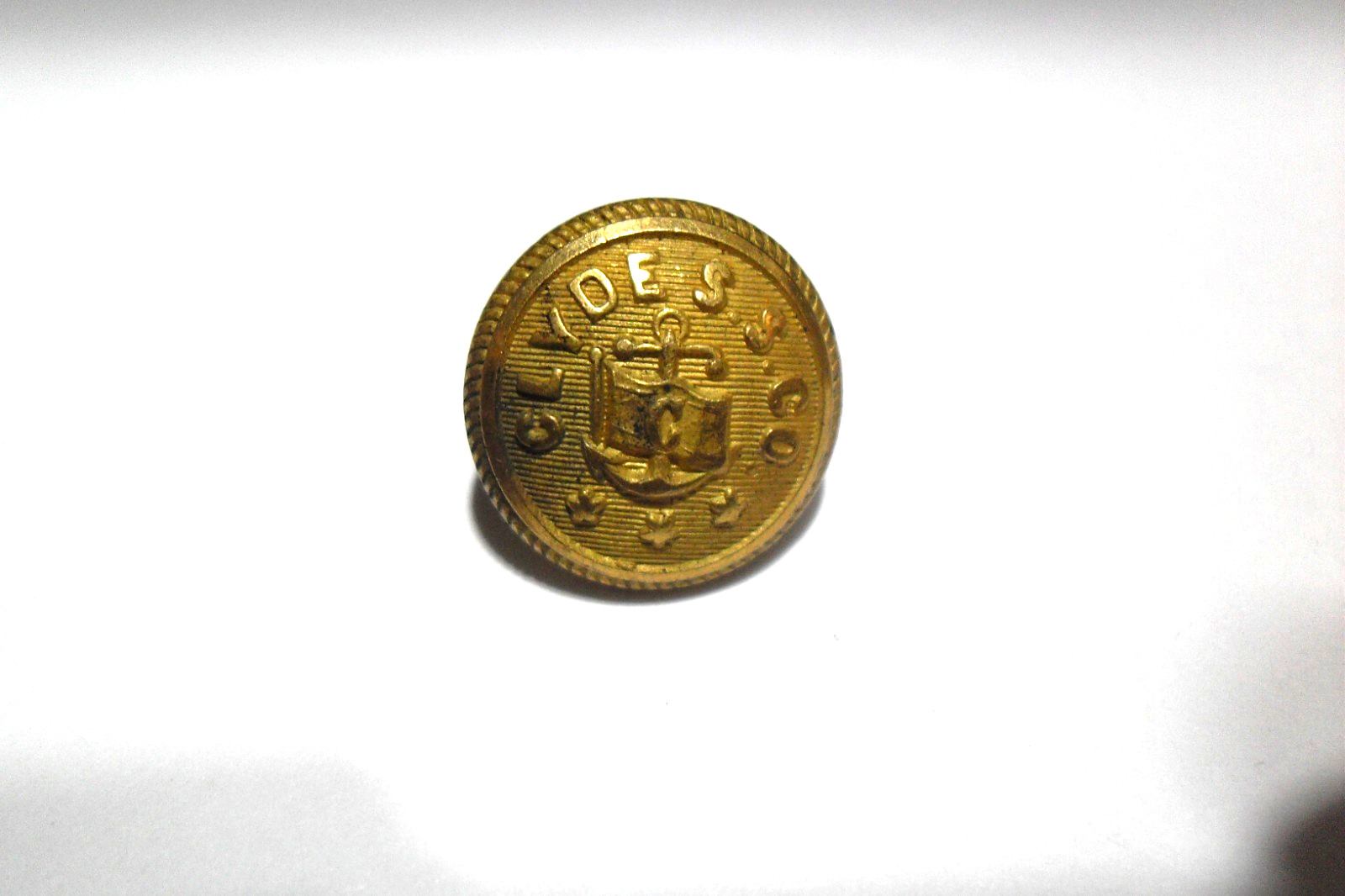 Clyde Steam Ship Co. Button Howard Place 126 So. Street N.Y.