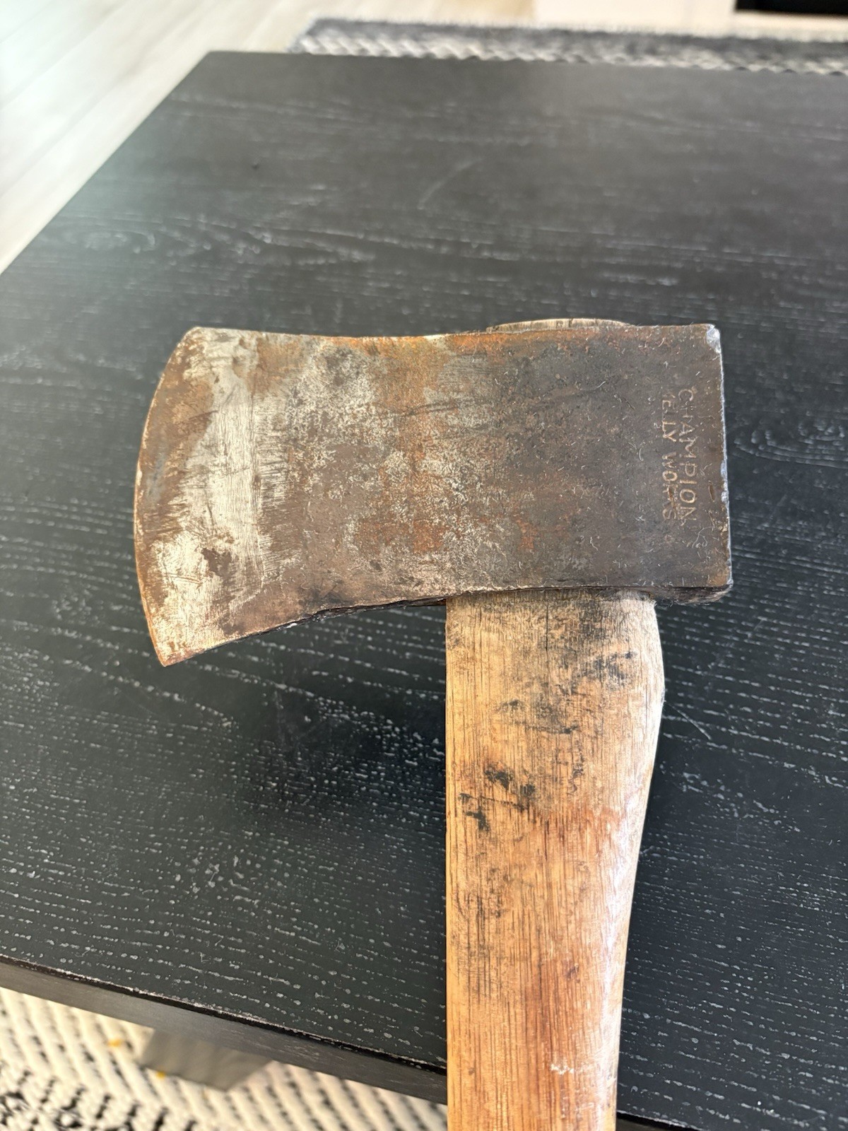 Vintage Champion Kelly Works 28 Inch Single Bit Axe Head Collect Woodsman Vintage Champion Kelly Works 28 Inch Single Bit Axe Head Collect Woodsman