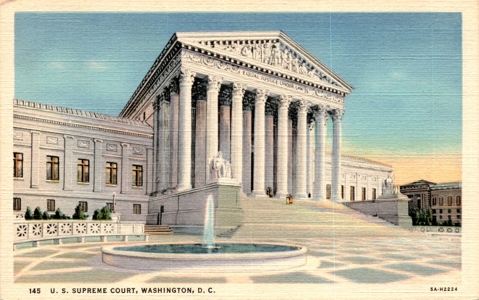 U.S. Supreme Court Building, Washington, D.C., Supreme Court of the Postcard