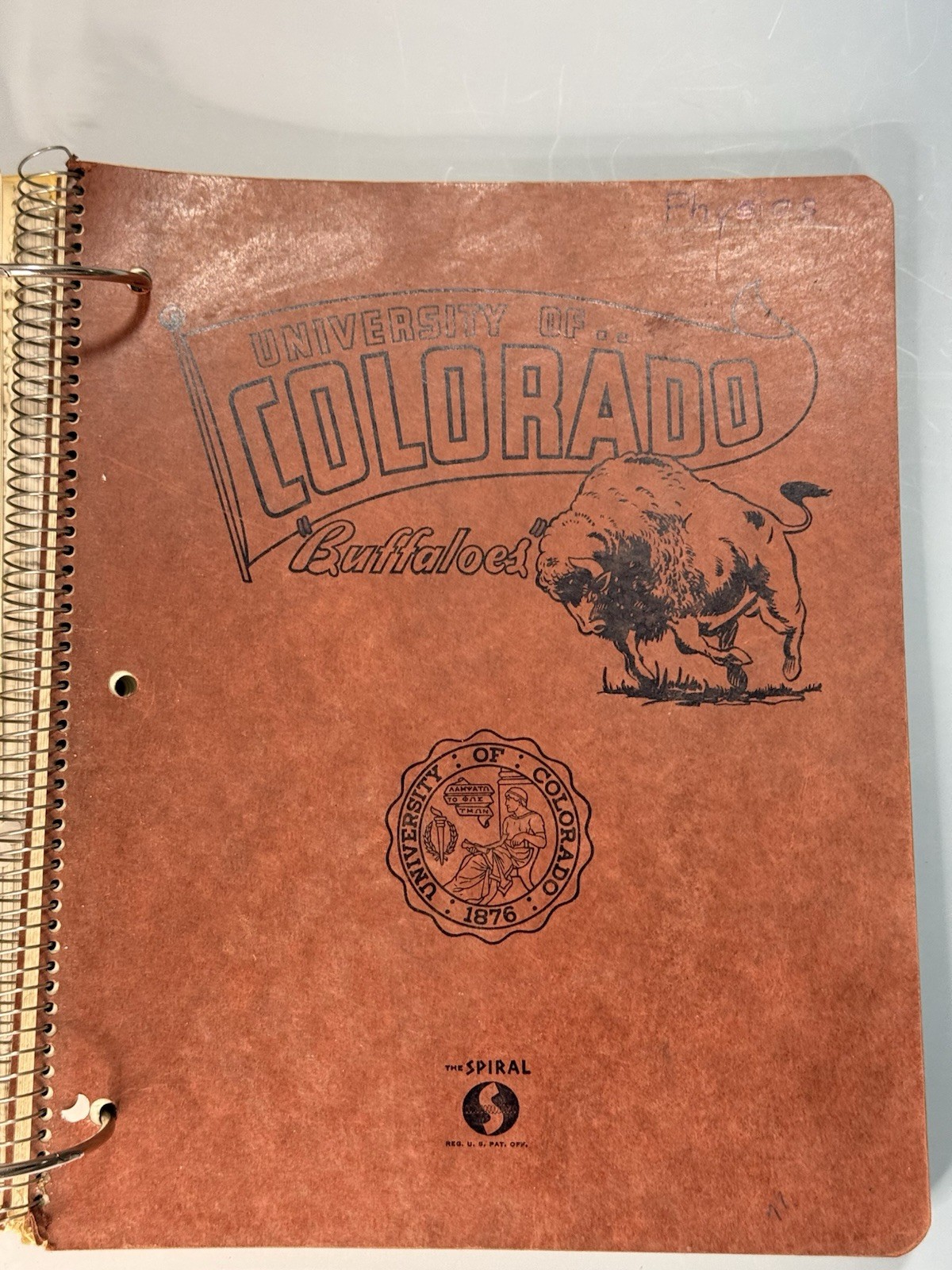 University of Colorado Physics Engineering Student Notes 1957 Notebook