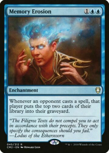 1x MEMORY EROSION - Commander/Alara - MTG - Magic the Gathering 1x MEMORY EROSION - Commander/Alara - MTG - Magic the Gathering