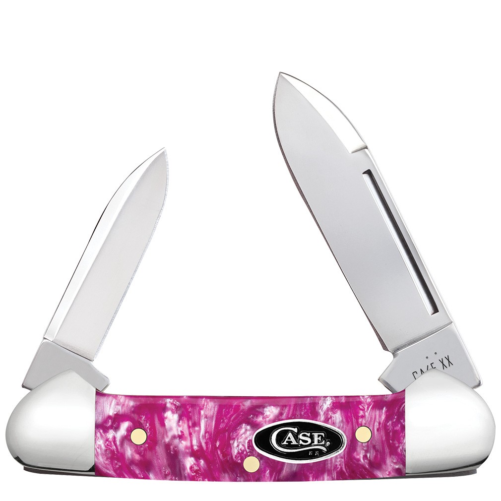 Case XX Knives Kirinite Pink Crackle Baby Butterbean Item #16164 (102132 SS) 2 3