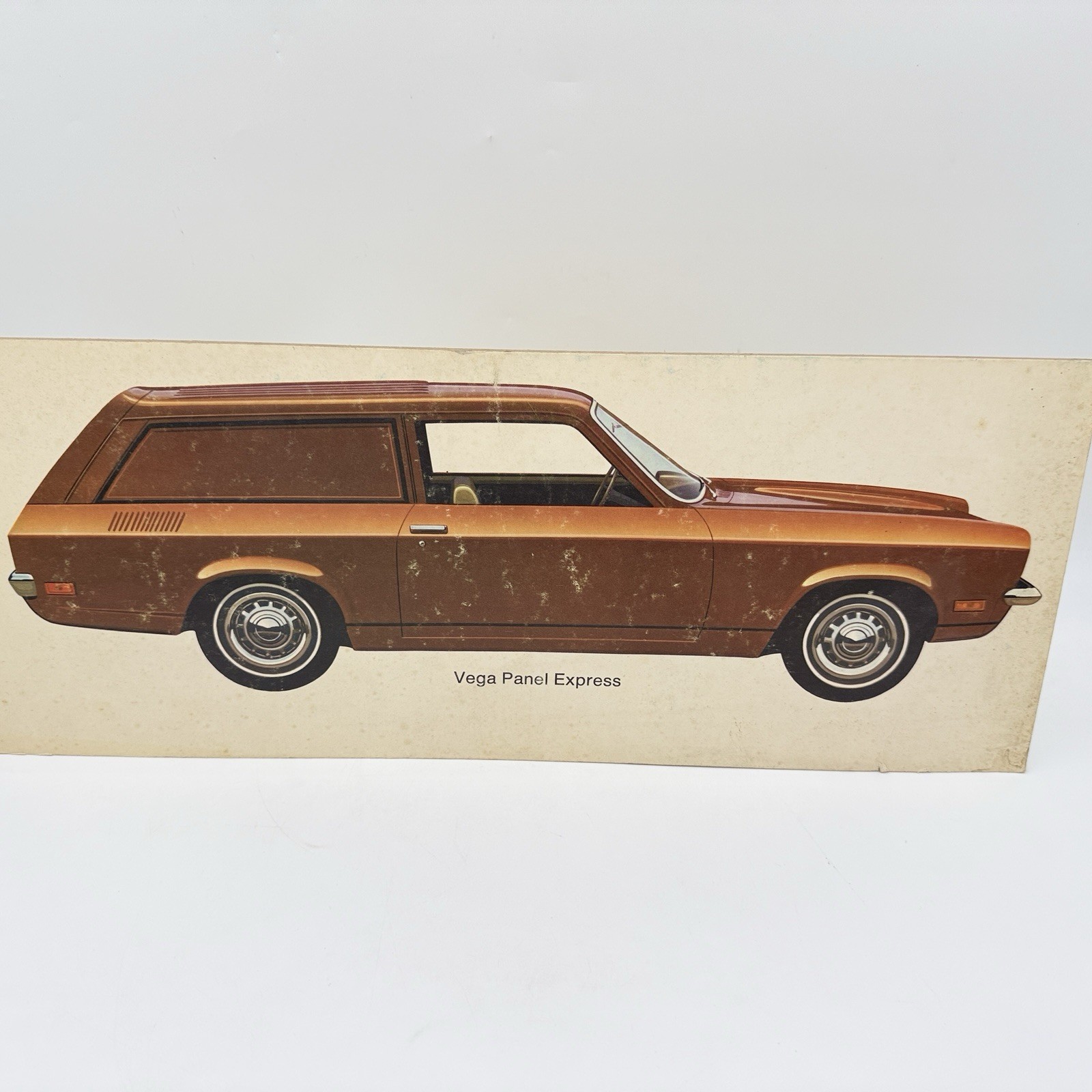 1973 CHEVY VEGA PANEL EXPRESS original OEM dealer sign poster display picture 1973 CHEVY VEGA PANEL EXPRESS original OEM dealer sign poster display picture