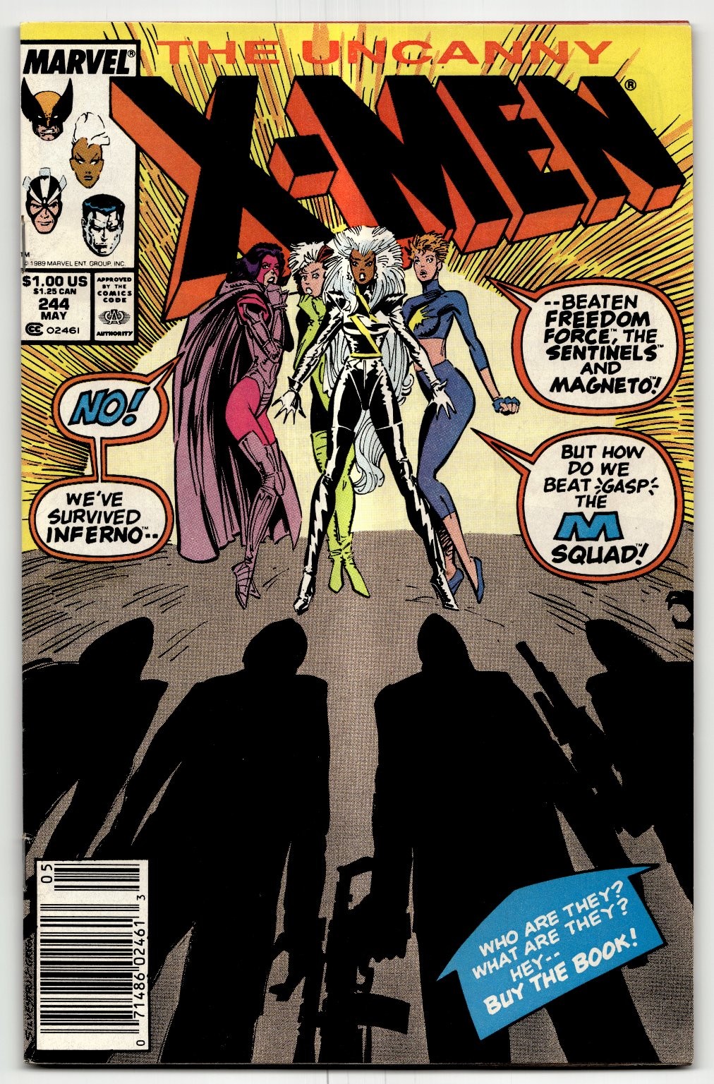 The Uncanny X-Men #244 Marvel Marc Silvestri Modern Age 1989