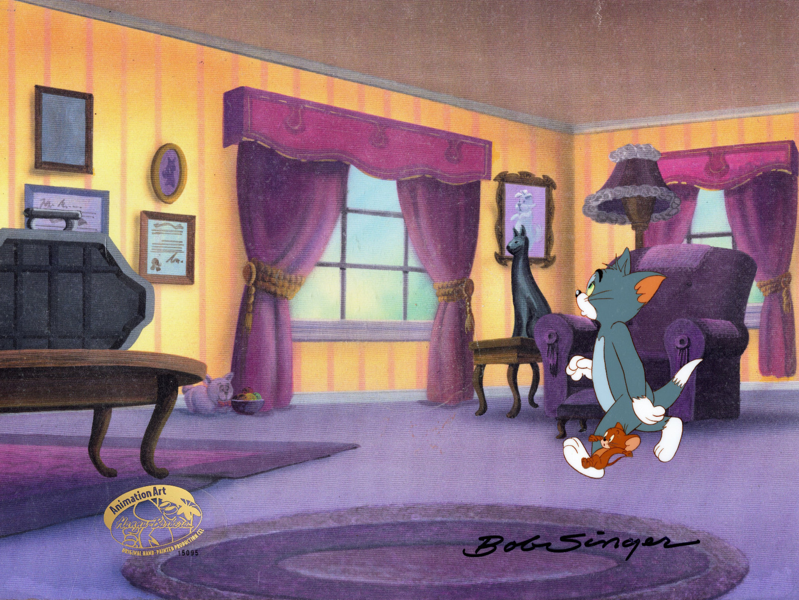 Tom and Jerry The Movie- Original Production Cel- Signed Bob Singer-1992