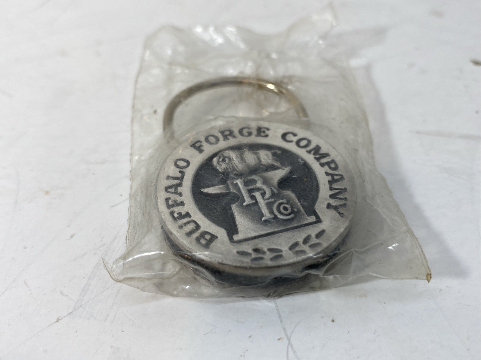 Vtg Buffalo Forge Company 100TH ANNIVERSARY 1878-1978 Keychain Keyring Pumps