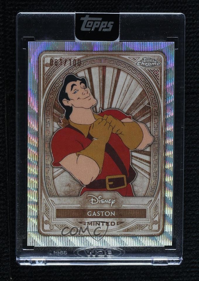 2025 Topps Disney Mint Bronze Chrome Wave Refractor 81/100 Gaston #29 ob9