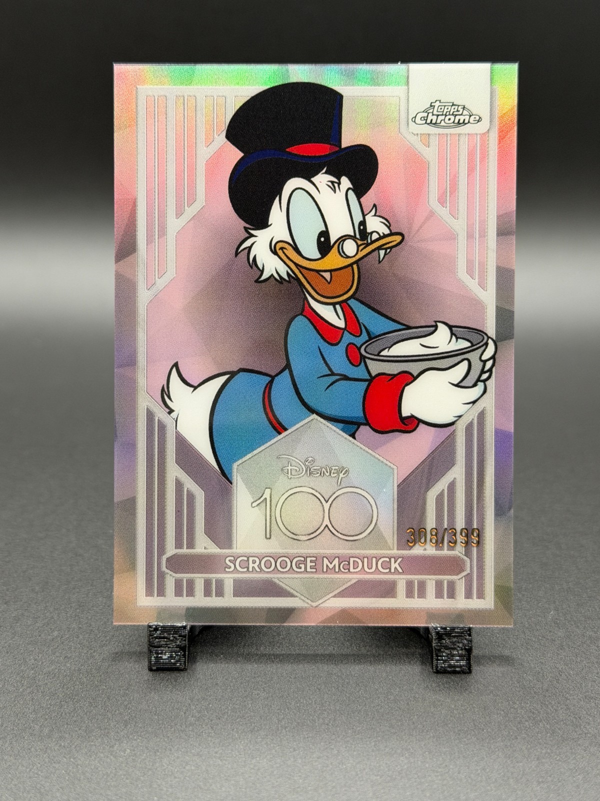 2023 TOPPS CHROME DISNEY 100 PINK REFRACTOR #87 SCROOGE MCDUCK /399