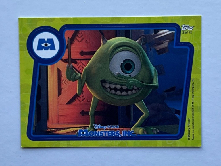 Topps 2001 Disney/Pixar Monsters Inc sticker cards u-pick