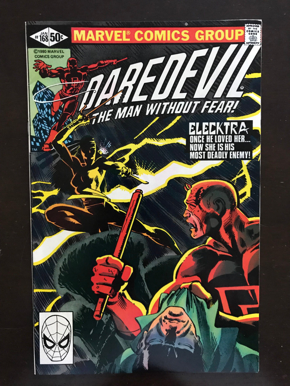 Daredevil #168 First Printing Comic Book. First Appearance of Elektra
