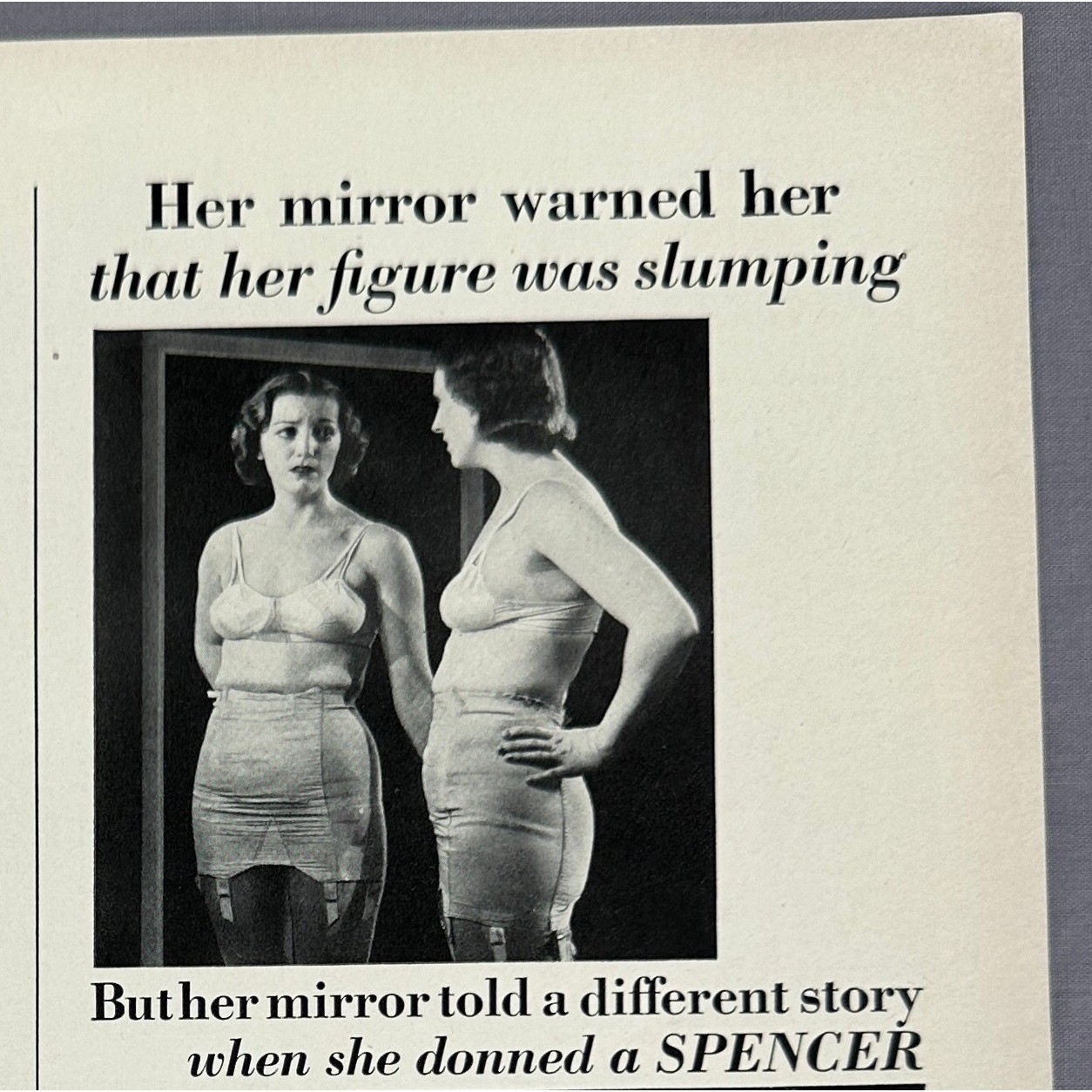1941 Spencer Individually Designed Corsets Girdle Vintage Magazine Print Ad