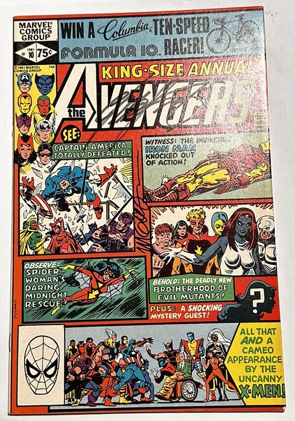 1981 Avengers Annual Vol. 1 #10 1st Rogue Auto Chris Claremont & Michael Golden