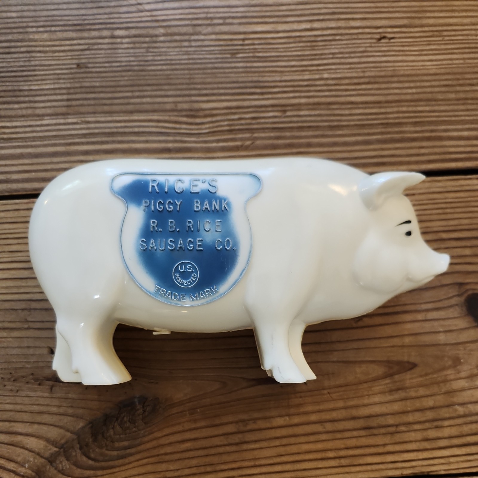 Vintage 1940-1950s Piggy Bank Advertising R B RICE SAUSAGE CO-Trademark-MCM Vintage 1940-1950s Piggy Bank Advertising R B RICE SAUSAGE CO-Trademark-MCM