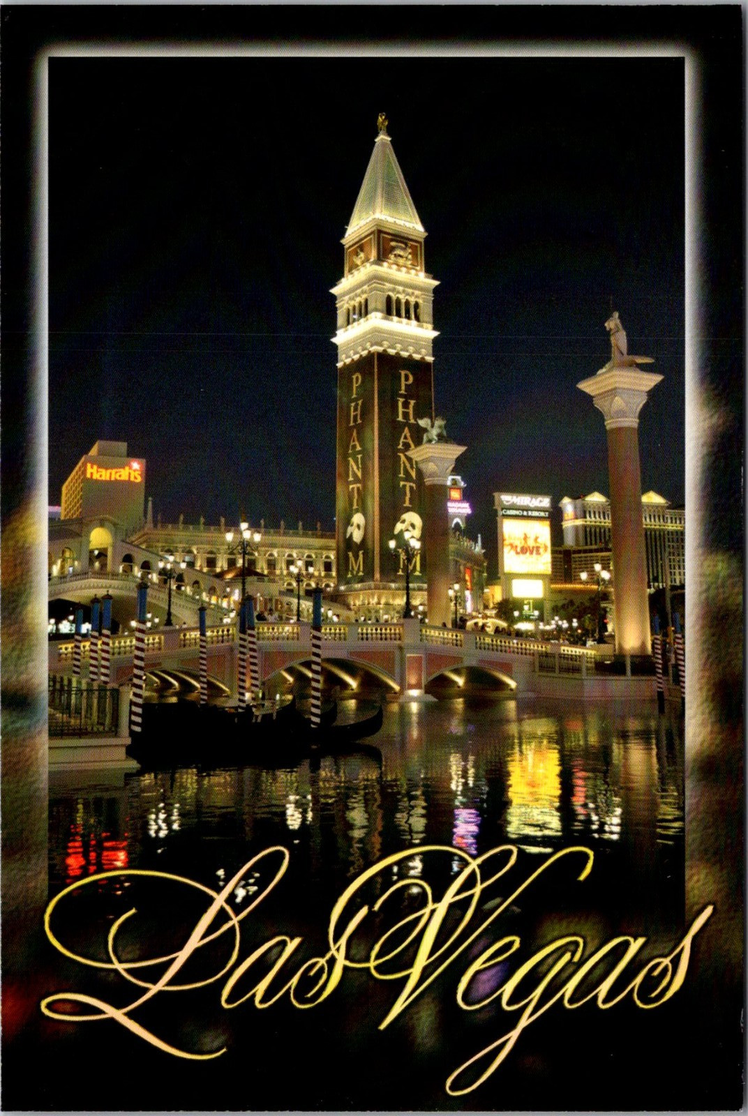 Venetian Hotel Casino Las Vegas Nevada Phantom of the Opera Continental Postcard