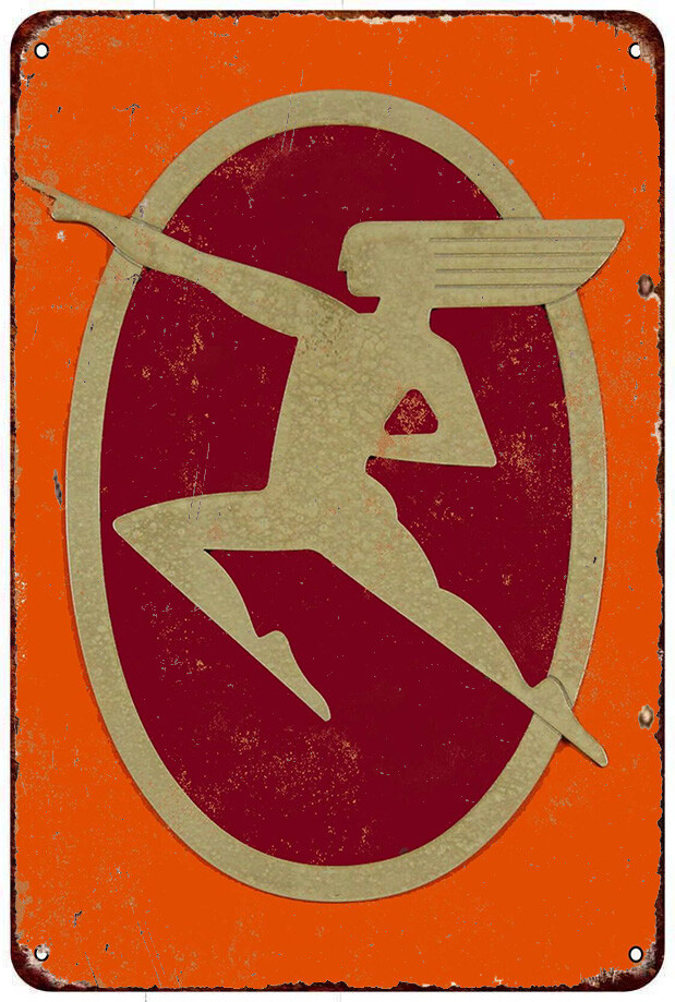 Milwaukee Road Hiawatha Vintage LOOK reproduction metal sign