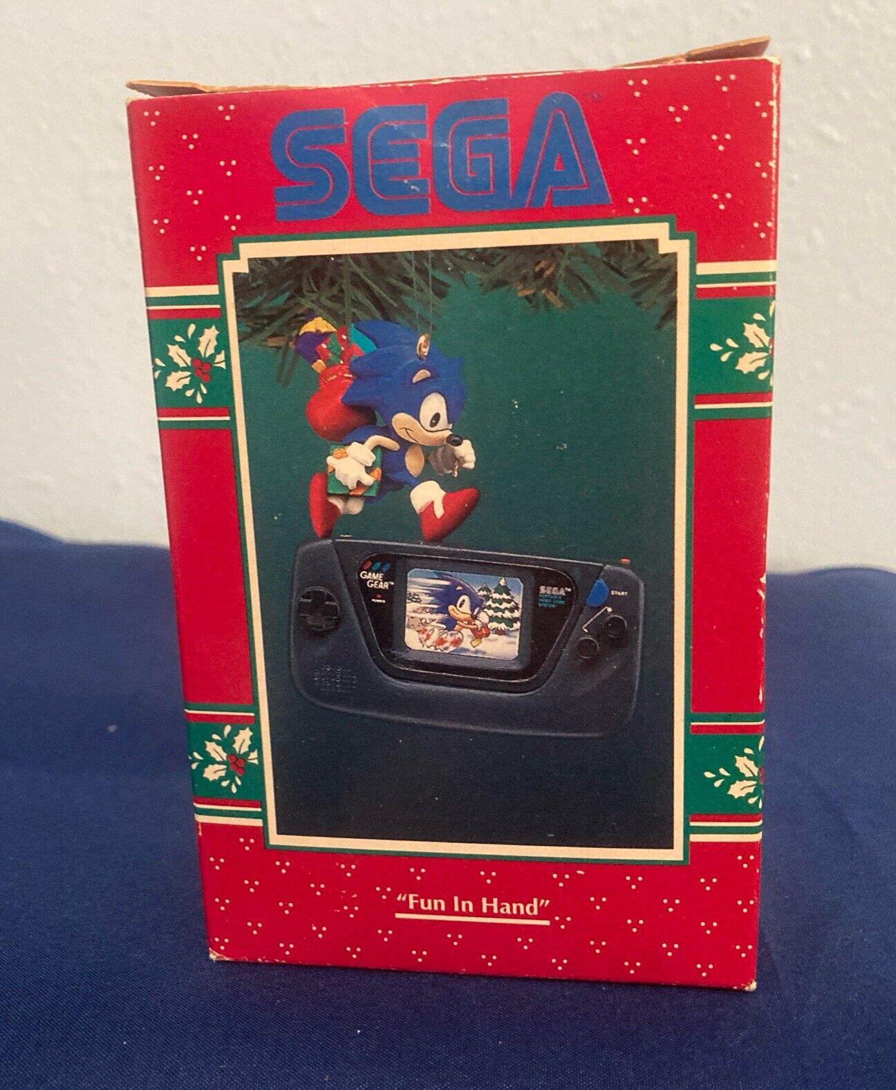 Enesco 1995 Christmas Ornament SEGA Game Gear SONIC THE HEDGEHOG 
