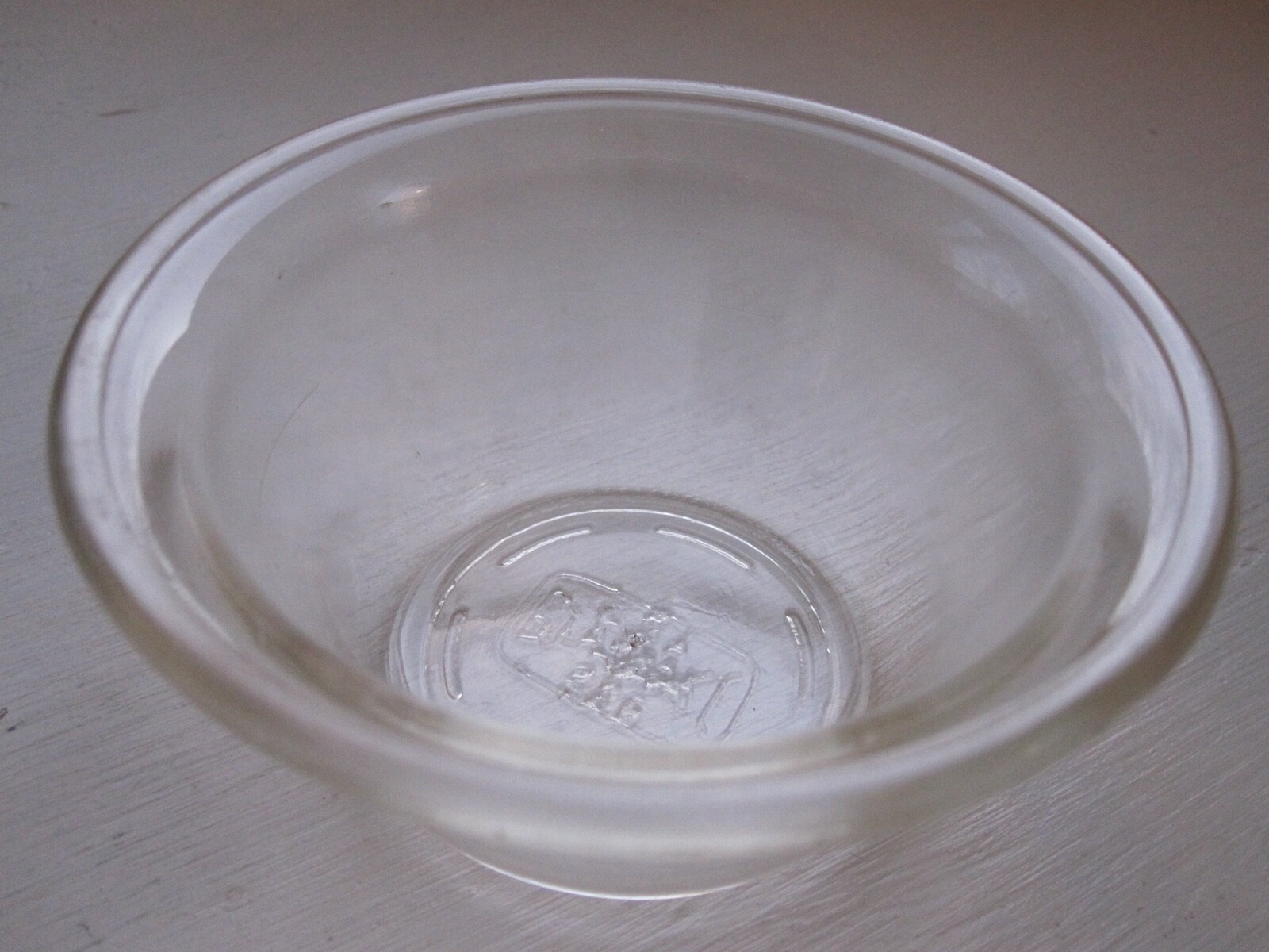 Vintage Small Glasbake Clear Custard Dish, Fruit, or Dessert Bowl