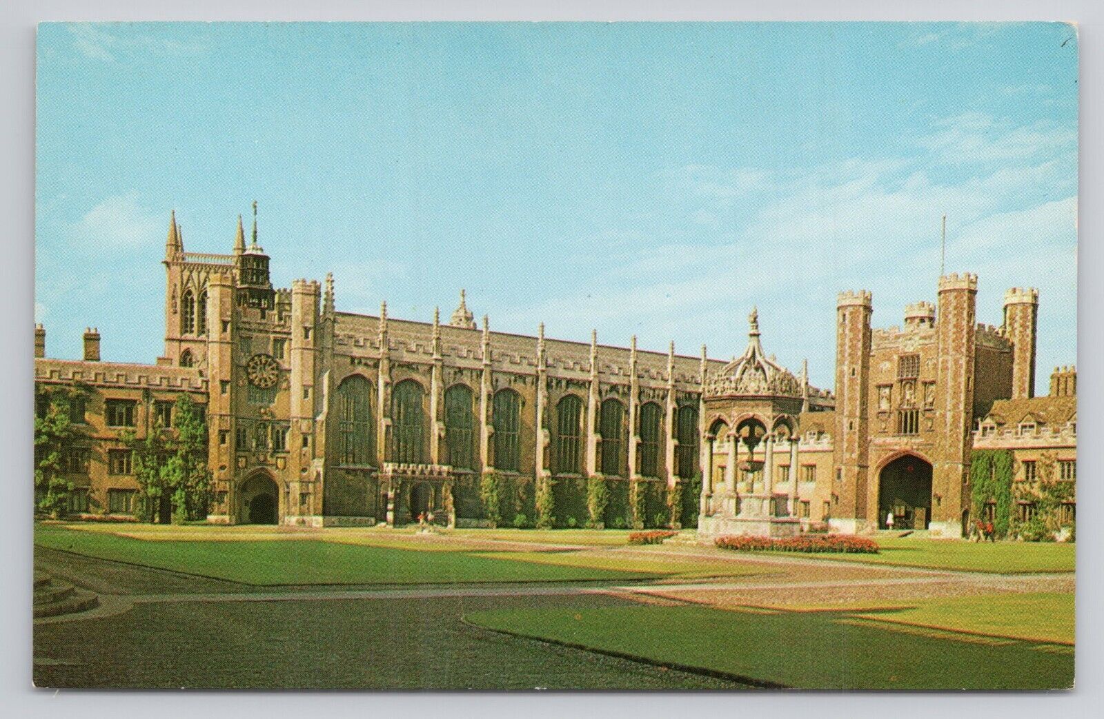 Postcard Great Court Trinity College Cambridge