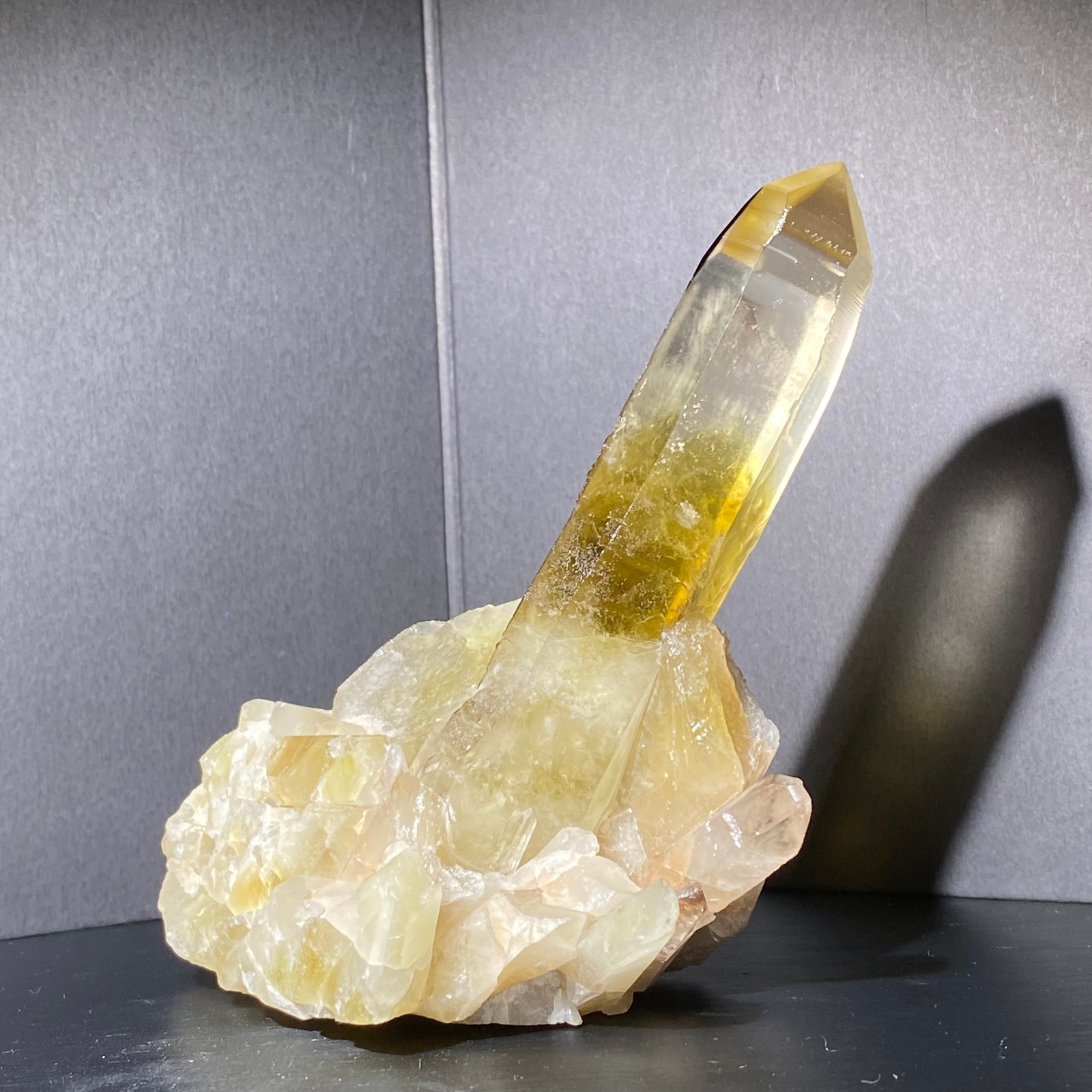 453g RARE white crystal cluster point mineral specimen Chakras Healing