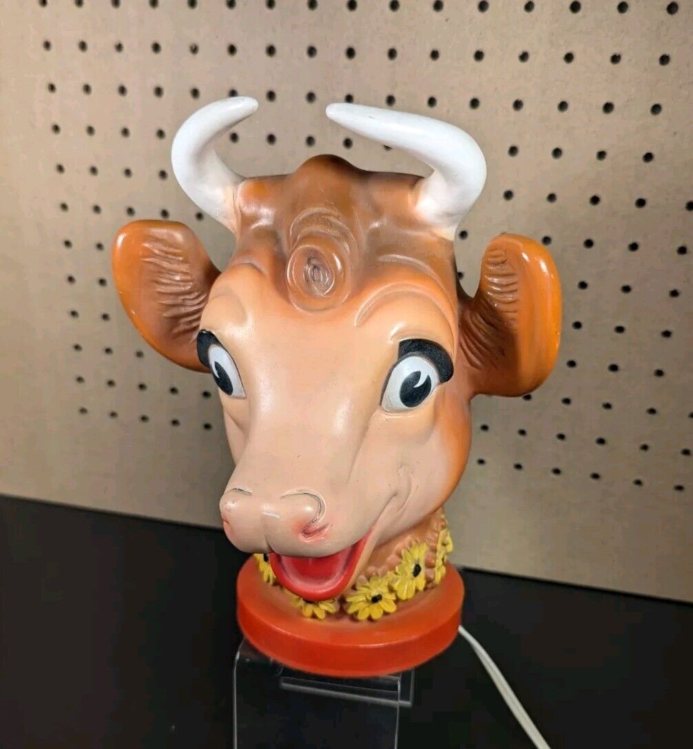Vintage Elsie The Cow Bordens Dairy Light Table Lamp