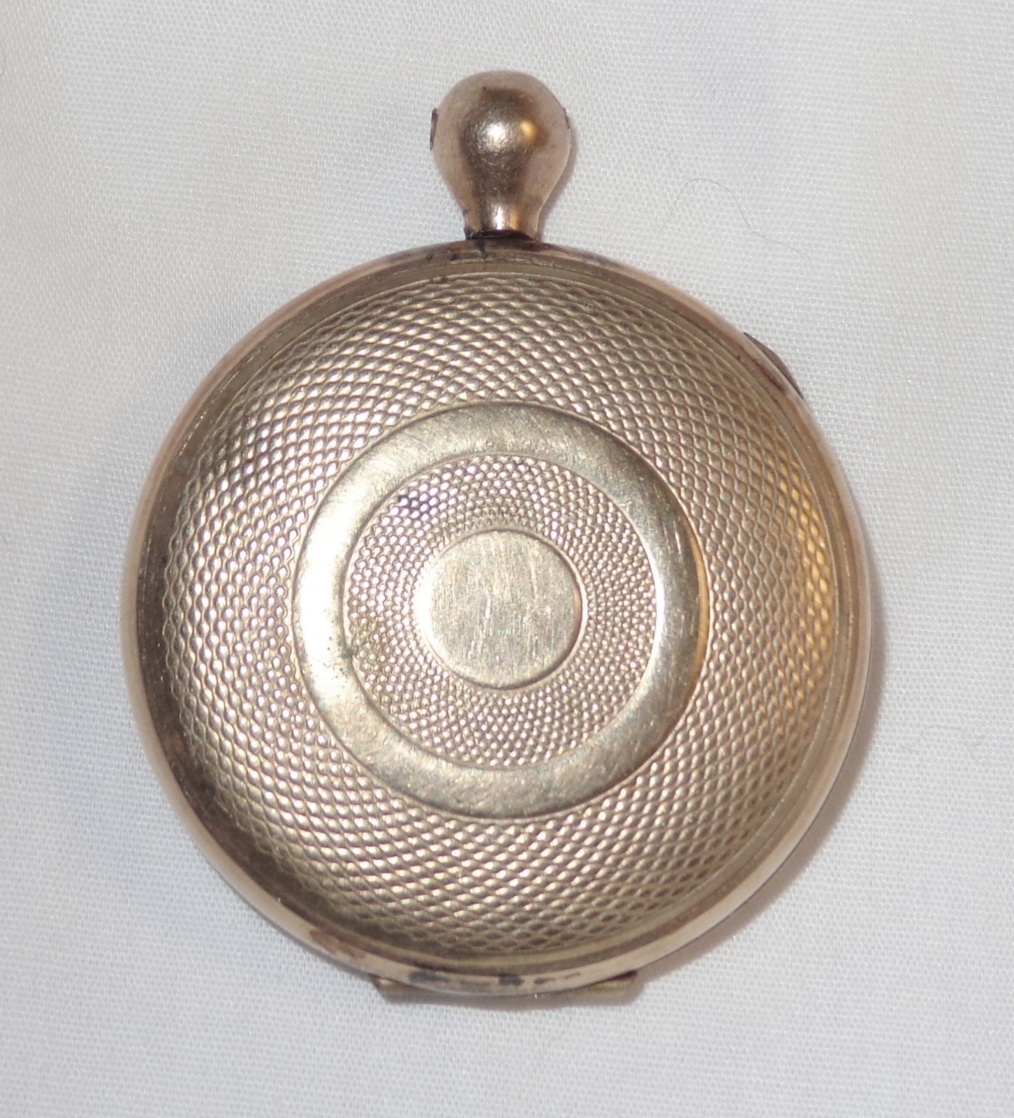 1950s Vintage MID CENTURY Estate BRASS Photo LOCKET PENDANT  1.5