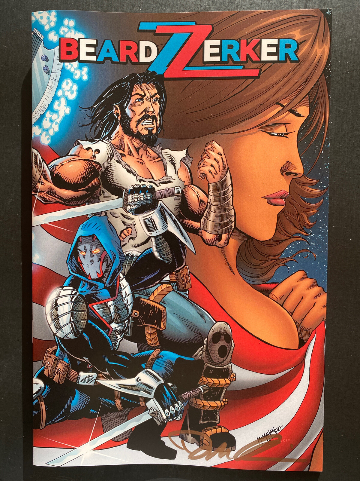 USASSASSIN/ BEARDZZERKER #1 COMIC BOOK, KEANU BRZRKR PARODY PRESS VARIANT COVER