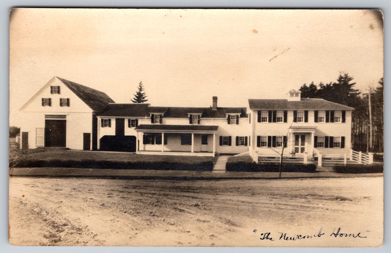 RPPC Newcomb House Unknown Location Postcard