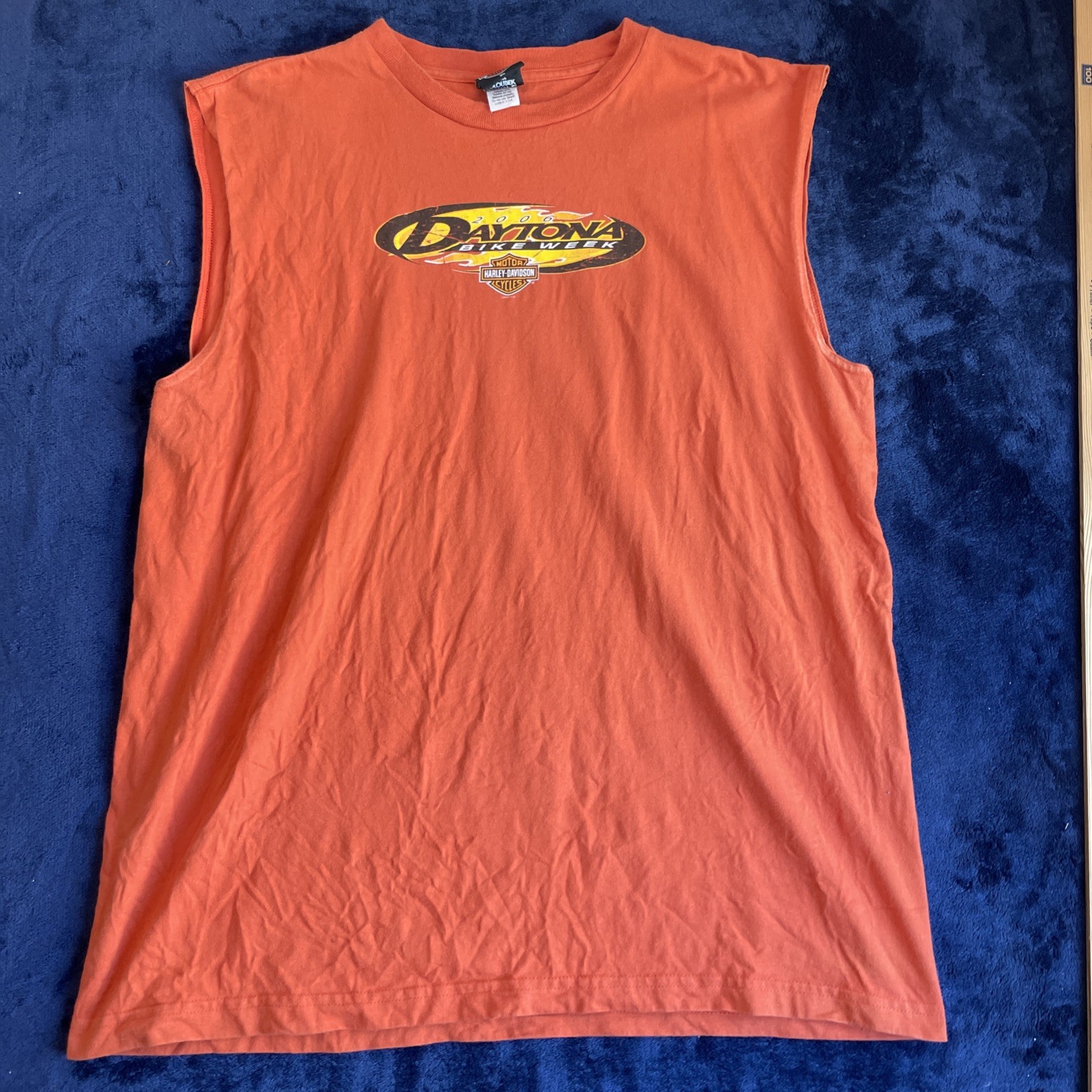 vtg harley davidson tank top XL Bike Week Daytona Made In USA