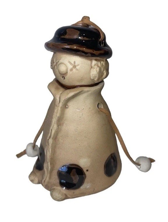 Vintage fun Enesco Pottery Clown Bell Figurine Vintage fun Enesco Pottery Clown Bell Figurine
