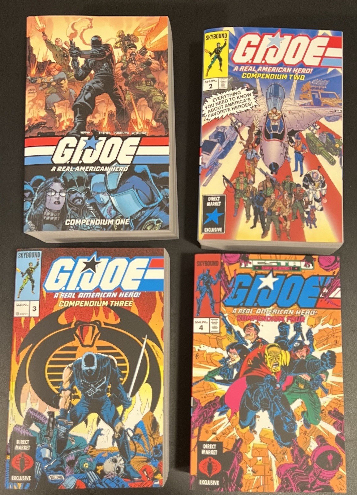 GI Joe A Real American Hero Compendiums Volumes 1-4 TPB Skybound Complete