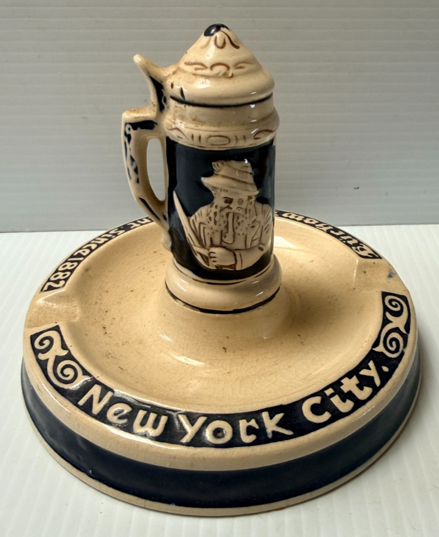 Luchow\'s Restaurant  Since 1882 New York City-Beer Stein Ashtray /Read Germany