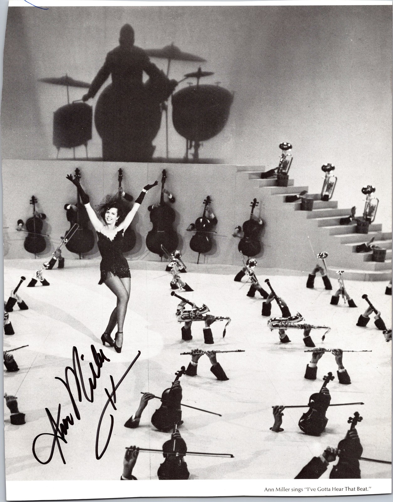 8 x 10 Magazine Page Signed Autograph - Ann Miller - Actress & Dancer (a)