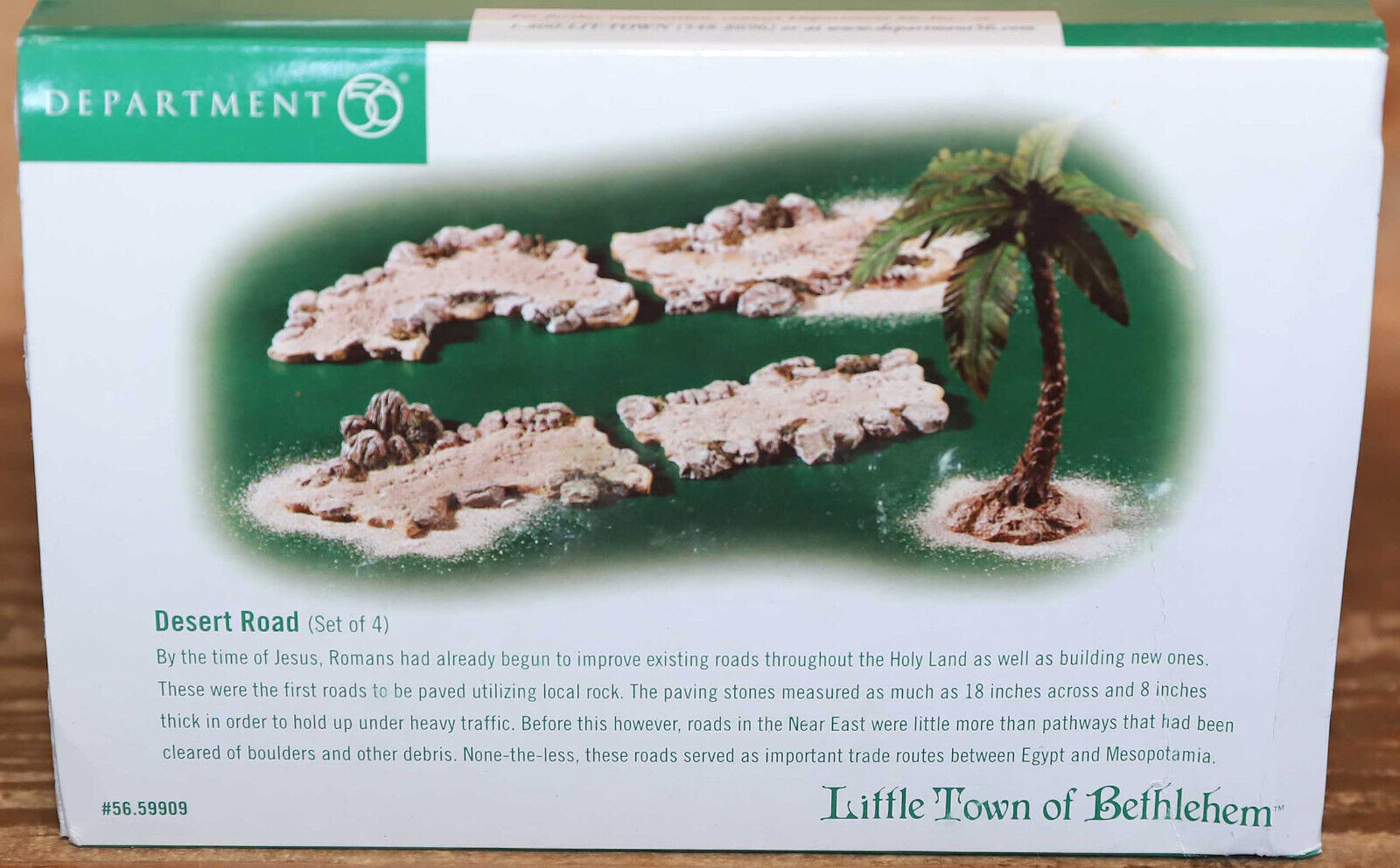 DEPT 56 DESERT ROAD 59909 LITTLE TOWN OF BETHLEHEM VILLAGE ACCESSORIES