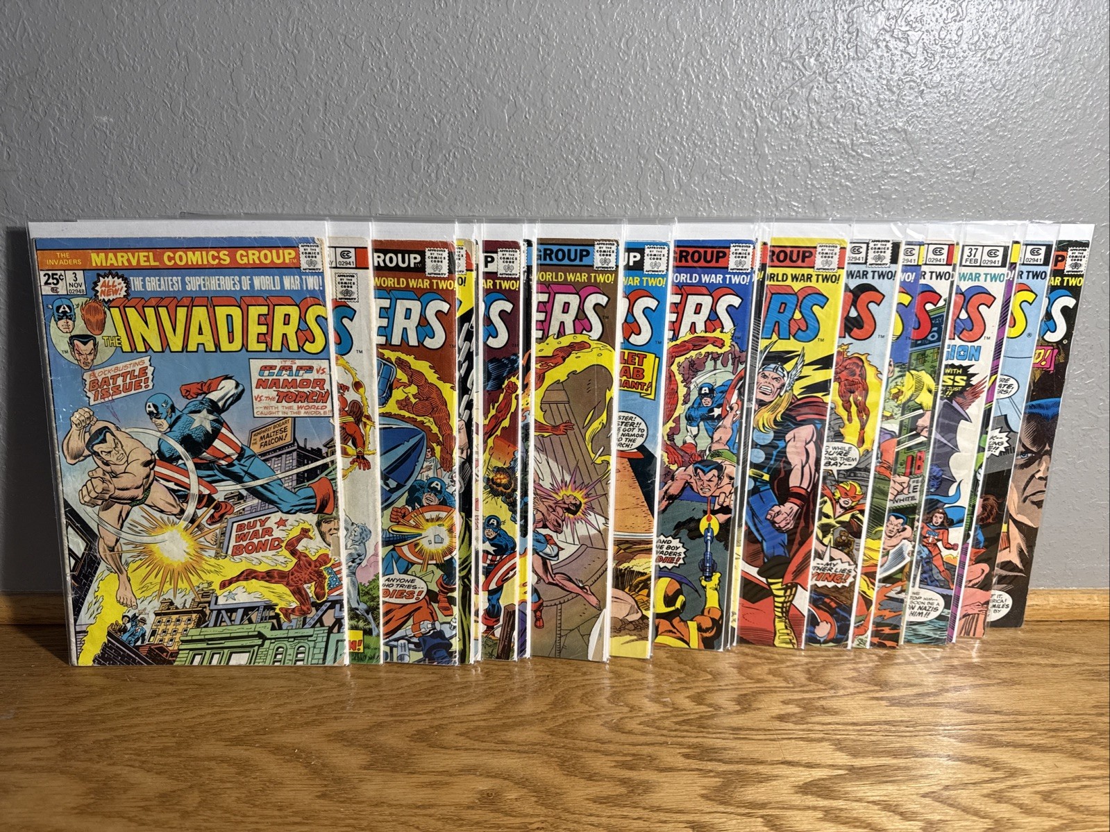 23 Issues of The INVADERS #3-40 comics from 1970’s