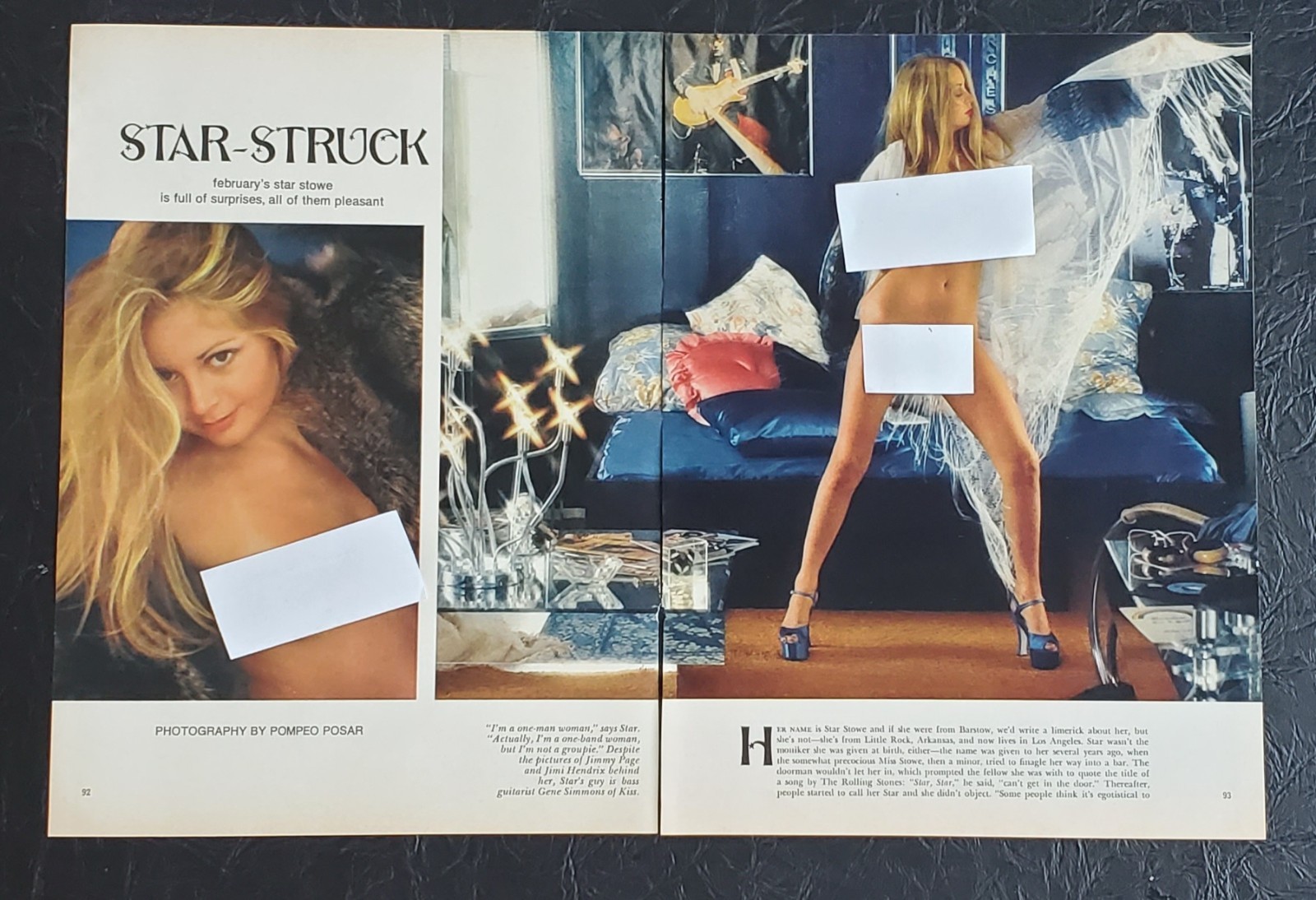 Playboy PICTORIAL ONLY - Playmate STAR STOWE   February, 1977   7 pages