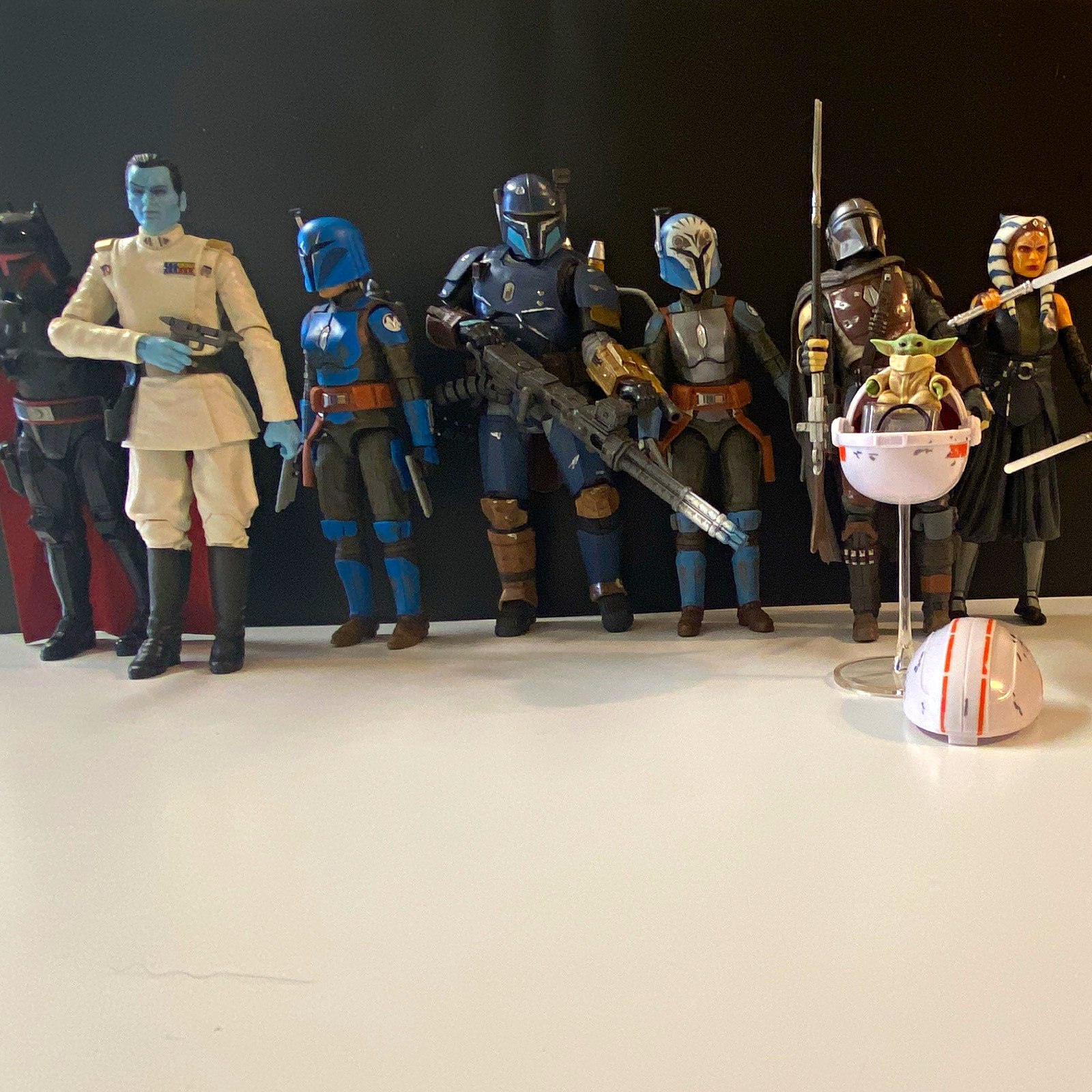Hasbro Star Wars The Black Series The Mandalorian 8 Figure Lot